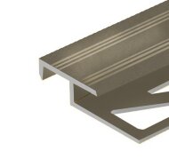 Профиль лестничный фигурный 20х12 мм алюминий PV58-08 шампань матовая 2,7 м Профиль лестничный фигурный 20х12 мм алюминий PV58-08 шампань матовая 2,7 м
