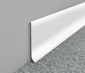 Напольный плинтус алюминиевый 40 ПТ-40 белый 3м Напольный плинтус алюминиевый 40 ПТ-40 белый 3м