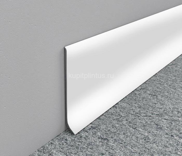 Заказать Напольный плинтус алюминиевый 40 ПТ-40 белый 3м 