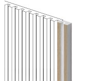 Финишный молдинг 11х24 мм HiWood LF129B BR417N под дерево 2,7 м Финишный молдинг 11х24 мм HiWood LF129B BR417N под дерево 2,7 м