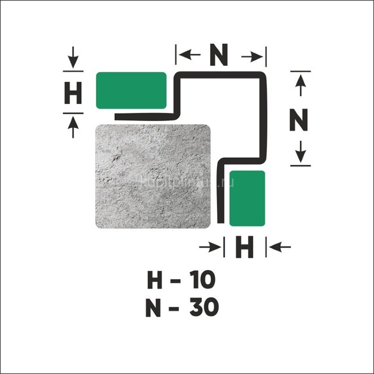 Заказать Стальной профиль закладной для плитки 10х30 мм FMP 10х30 GS золото сатинированное 2,7 м Заказать Стальной профиль закладной для плитки 10х30 мм FMP 10х30 GS золото сатинированное 2,7 м