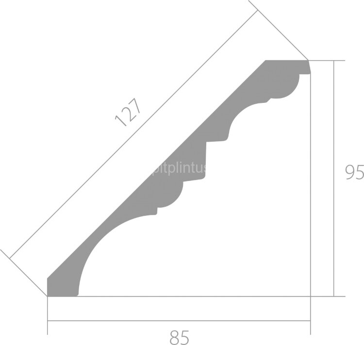 Заказать Карниз ЛДФ 85х95 мм Ultrawood CR 002 2,44 м Заказать Карниз ЛДФ 85х95 мм Ultrawood CR 002 2,44 м
