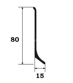 Заказать Напольный плинтус алюминиевый ПТ-79/15 алюминий серебро 3 м 