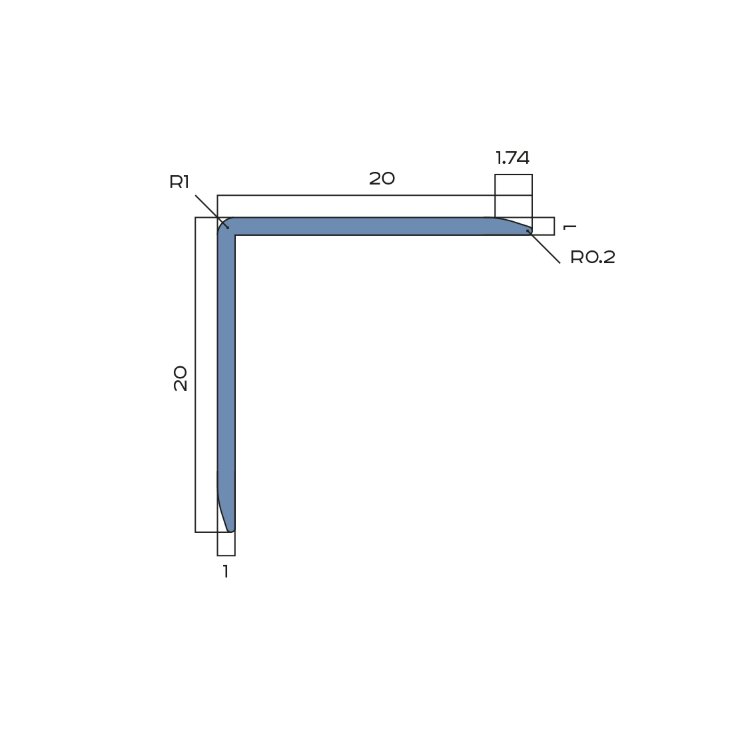Заказать Уголок алюминиевый 20х20 мм NEEXY PV63-43 SC муар бежевый 2.7 м Заказать Уголок алюминиевый 20х20 мм NEEXY PV63-43 SC муар бежевый 2.7 м