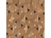 Декоративная панель 3D HiWood Maximum DM629 BR55 с геометрическим узором 600х4 мм 3м