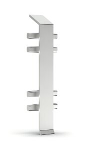 Соединение для напольного плинтуса 70 мм Мега-Трейд ДЛ-70ст без покрытия Соединение для напольного плинтуса 70 мм Мега-Трейд ДЛ-70ст без покрытия