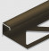 Заказать Алюминиевый профиль окантовочный П-образный 12 мм PV55-10 коричневый матовый 2,7 м 