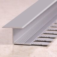 Алюминиевый профиль Т-образный 16 мм Т-16 НЕ Серебро 2,7 м