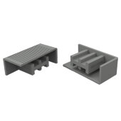 Заглушки к профилю MP52 серые Заглушки к профилю MP52 серые