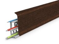 Пластиковый плинтус напольный 85 мм Идеал Деконика Д-П85 301 венге 2,2 м Пластиковый плинтус напольный 85 мм Идеал Деконика Д-П85 301 венге 2,2 м