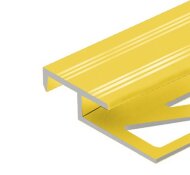 Профиль лестничный фигурный 20х12 мм алюминий PV58-04 золото матовое 2,7 м Профиль лестничный фигурный 20х12 мм алюминий PV58-04 золото матовое 2,7 м