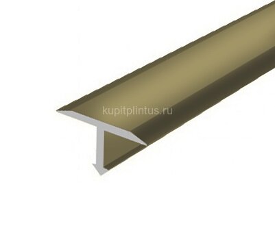 Заказать Профиль Т-образный 15 мм алюминий (плоский) PV35-09 шампань блестящая 2,7 м Заказать Профиль Т-образный 15 мм алюминий (плоский) PV35-09 шампань блестящая 2,7 м