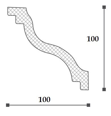 Заказать Карниз NMC Nomastyl SL 100х100 2 м 