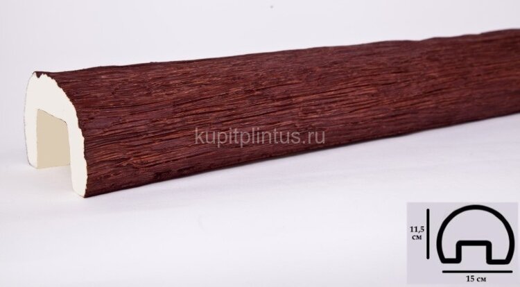 Заказать Декоративная балка из полиуретана 115х150 мм Уникс Ретро Р2 Вишня 2 м Заказать Декоративная балка из полиуретана 115х150 мм Уникс Ретро Р2 Вишня 2 м