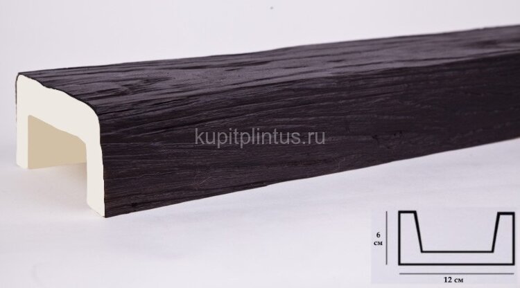 Заказать Декоративная балка из полиуретана 60х120 мм Уникс Модерн М12 Венге 2 м Заказать Декоративная балка из полиуретана 60х120 мм Уникс Модерн М12 Венге 2 м