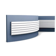 Декоративная панель гибкая Orac Decor 3D W111F белый полиуретан 200х25х1.5 см Декоративная панель гибкая Orac Decor 3D W111F белый полиуретан 200х25х1.5 см