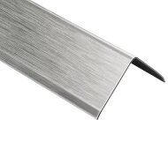 Уголок из нержавеющей стали 60х60 мм SAO12-60W SGB серебро глянец браш 2,7 м Уголок из нержавеющей стали 60х60 мм SAO12-60W SGB серебро глянец браш 2,7 м