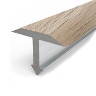 Профиль Т-образный из ламинированного алюминия Т-14 Л Беленый дуб 2,7 м Профиль Т-образный из ламинированного алюминия Т-14 Л Беленый дуб 2,7 м