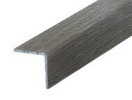 Уголок 20х20 мм алюминиевый Л Дуб арктик (ламинированный) 2,7 м