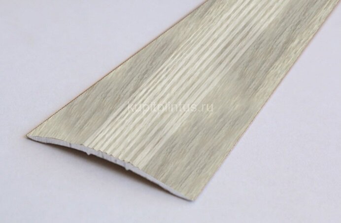 Заказать Порог алюминиевый декорированный А5 КД Ясень беленый 2,7 м Заказать Порог алюминиевый декорированный А5 КД Ясень беленый 2,7 м