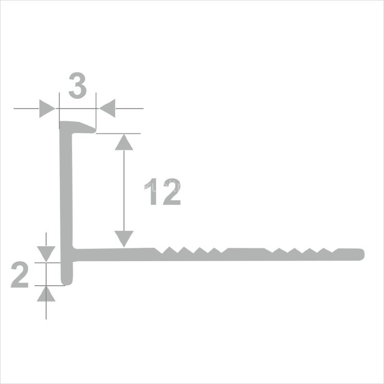 Заказать Алюминиевый L-профиль 12 мм ПО-203-03 золото глянец 2.7 м Заказать Алюминиевый L-профиль 12 мм ПО-203-03 золото глянец 2.7 м