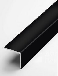 Алюминиевый уголок защитный 20х20 мм прямой PV74-40 черный Ral 9005 2,7 м Алюминиевый уголок защитный 20х20 мм прямой PV74-40 черный Ral 9005 2,7 м