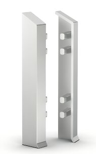 Заглушки для напольного плинтуса 70 мм Мега-Трейд ДЛ-70з серебро Заглушки для напольного плинтуса 70 мм Мега-Трейд ДЛ-70з серебро