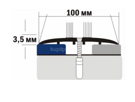 Заказать Порог алюминиевый декорированный А10 КД Дуб арктик 2,7 м Заказать Порог алюминиевый декорированный А10 КД Дуб арктик 2,7 м
