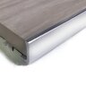 Профиль L-образный гибкий из алюминия ПО-Г8 серебро глянцевое 2,7 м