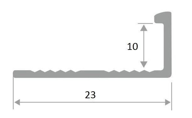 Заказать Алюминиевый L-профиль 10 мм ПО-Г10 Белый муар 2,7 м Заказать Алюминиевый L-профиль 10 мм ПО-Г10 Белый муар 2,7 м