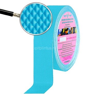 Заказать Противоскользящая тактильная лента AntiSlip ромбовидная структура 25 мм голубая 10 м 