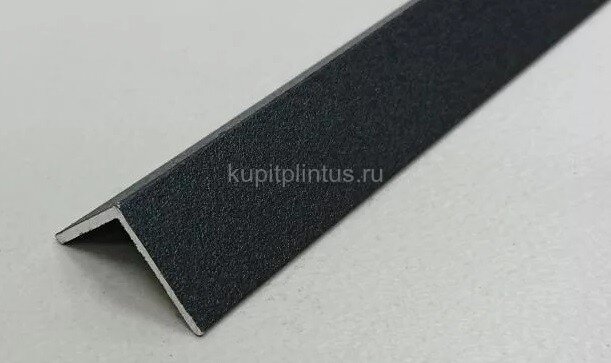 Заказать Алюминиевый уголок 10х10 мм ПБ10х10 черный муар 3 м Заказать Алюминиевый уголок 10х10 мм ПБ10х10 черный муар 3 м