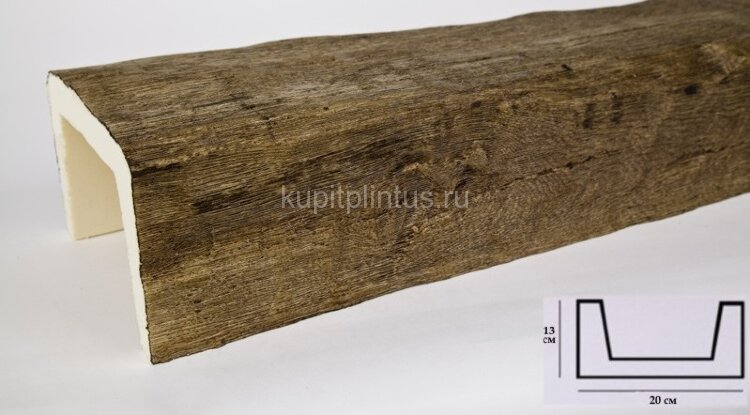 Заказать Балка из полиуретана 13х20 см Уникс Классика Б3 Олива 3 м 