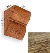 Консоль для балок 110х70х90 мм Уникс Классика К1 Олива