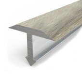 Декорированный Т-профиль из алюминия Т-26 КД Ясень беленый 2,7 м Декорированный Т-профиль из алюминия Т-26 КД Ясень беленый 2,7 м