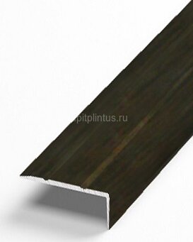 Заказать Порог угловой из алюминия Д1 КД Венге (декорированный) 2,7 м Заказать Порог угловой из алюминия Д1 КД Венге (декорированный) 2,7 м