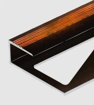 Алюминиевый профиль для ламината оконечный Panel "L" 10 мм PV59-11 коричневый блестящий 2,7 м Алюминиевый профиль для ламината оконечный Panel "L" 10 мм PV59-11 коричневый блестящий 2,7 м