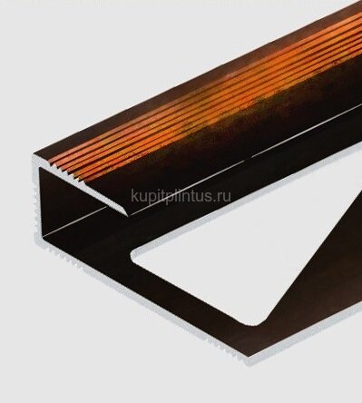Заказать Алюминиевый профиль для ламината оконечный Panel "L" 10 мм PV59-11 коричневый блестящий 2,7 м Заказать Алюминиевый профиль для ламината оконечный Panel "L" 10 мм PV59-11 коричневый блестящий 2,7 м