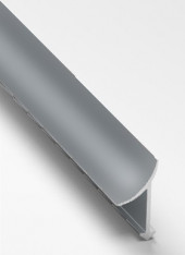 Профиль алюминиевый для плитки внутренний 10 мм Gunsen PV30-34 темно-серый Ral 7000 2,7 м