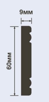 Заказать Молдинг 60х9 мм Hiwood W1060 белый полистирол 2 м Заказать Молдинг 60х9 мм Hiwood W1060 белый полистирол 2 м