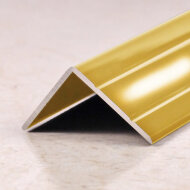 Порог угловой алюминиевый ПО-24х20 золото глянец 2,7 м