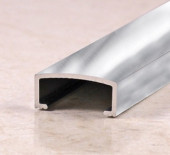 Профиль П-образный из алюминия П-30 серебро глянцевое 2,7 м