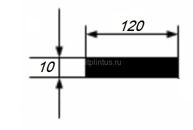 Заказать Полоса 10х120 мм из алюминия 3 м 