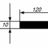 Заказать Полоса 10х120 мм из алюминия 3 м 