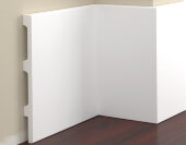 Плинтус напольный под покраску Cezar Elegance LPC-39 101-белый 2,44 м Плинтус напольный под покраску Cezar Elegance LPC-39 101-белый 2,44 м