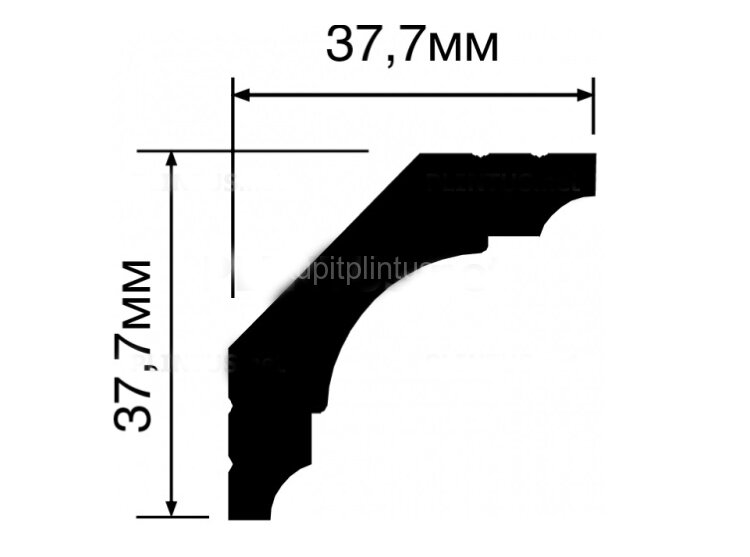 Заказать Карниз 38х38 Hiwood A53 из полистирола 2 м Заказать Карниз 38х38 Hiwood A53 из полистирола 2 м