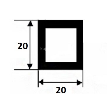 Заказать Алюминиевый пруток квадратный 20х20 мм 3 м Заказать Алюминиевый пруток квадратный 20х20 мм 3 м