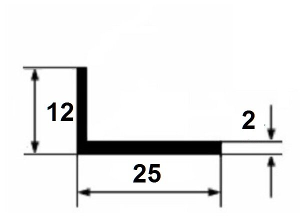 Заказать Алюминиевый уголок 15х25х2 мм анодированный серебро 3 м Заказать Алюминиевый уголок 15х25х2 мм анодированный серебро 3 м