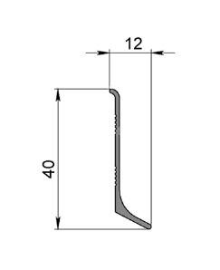 Заказать Алюминиевый плинтус напольный 40 мм Мега-Трейд ЛП-40 Чёрный 3м Заказать Алюминиевый плинтус напольный 40 мм Мега-Трейд ЛП-40 Чёрный 3м