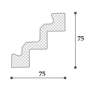 Заказать Карниз NMC Nomastyl ST3 75х75 2 м 